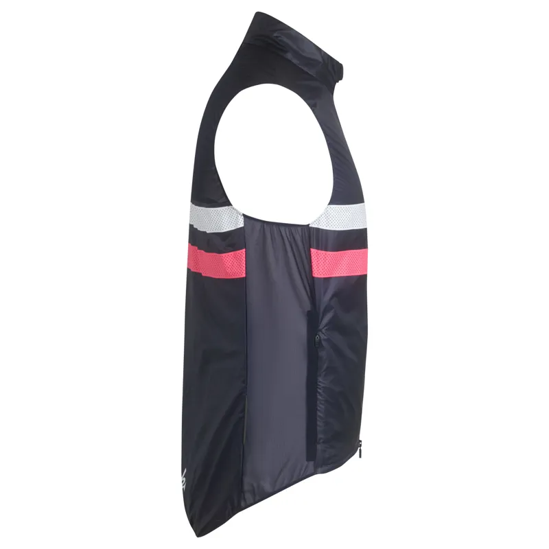 Rapha Brevet Gilet in Navy Hi Vis Pink and White-3